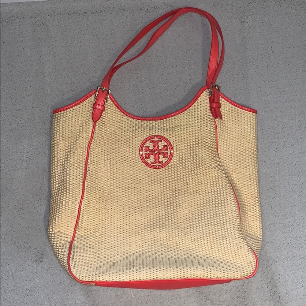 Tory Burch Wicker Medium Tote